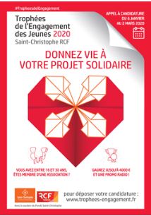 Affiche de l'appel à projets des trophées de l'engagement